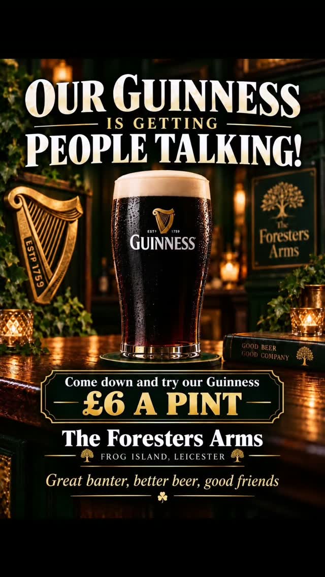 Our Guinness gets people talking — original Foresters Arms Instagram image