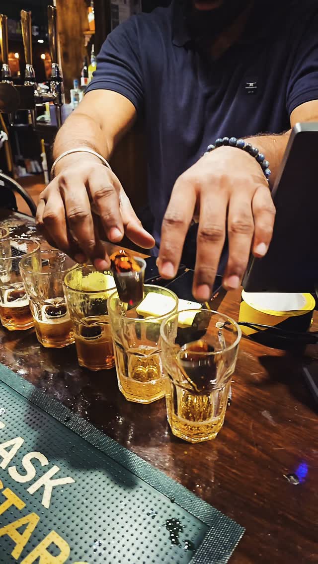Behind the bar — original Foresters Arms Instagram image