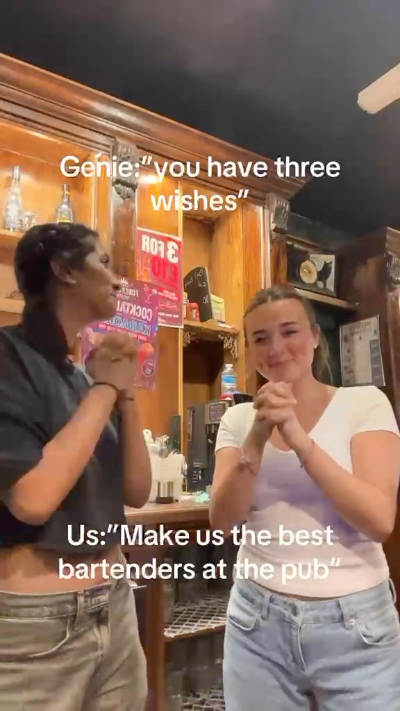 A little bartender banter — original Foresters Arms Instagram image