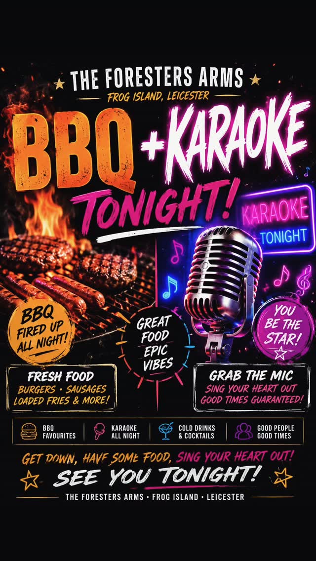 BBQ & karaoke — original Foresters Arms Instagram image